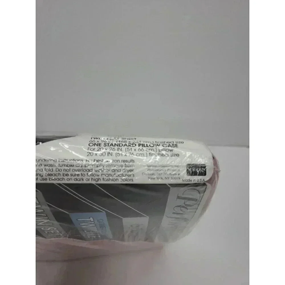 Vtg Performance by Springs Twin Sheet Set New Old Stock 124 Thread Count No Iron